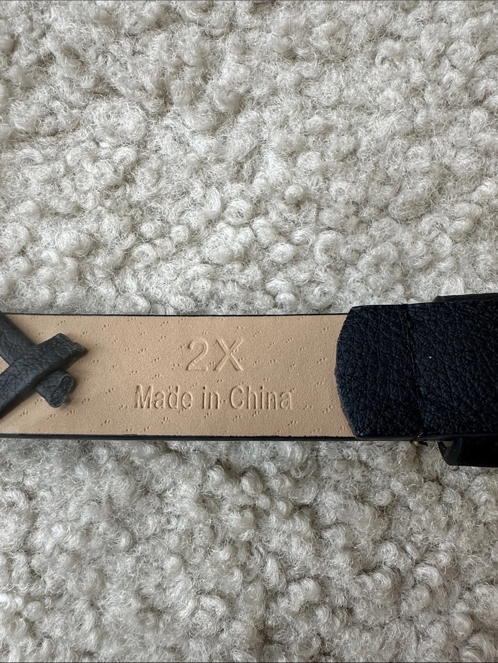 Black Vegan Belt NWOT
